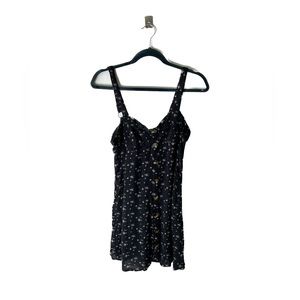 AMERICAN EAGLE NAVY BLUE FORAL DRESS A19